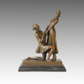 Danse Statue Lovers Bronze Sculpture, DH Chiparus TPE-181